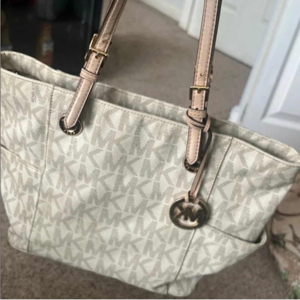 Michael Kors Beige Tote Bag